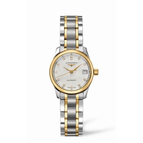 Longines Master Collection Date 25.5 Stainless Steel - Yellow Gold / Beige / Bracelet