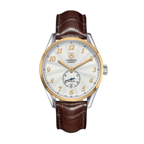 TAG Heuer Carrera Calibre 6 39 Heritage Stainless Steel / Yellow Gold / Silver / Alligator