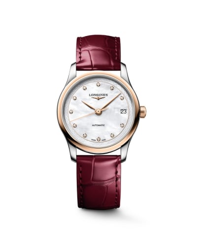 Longines Master Collection 34 Stainless Steel - Rose Gold / MOP - Diamond