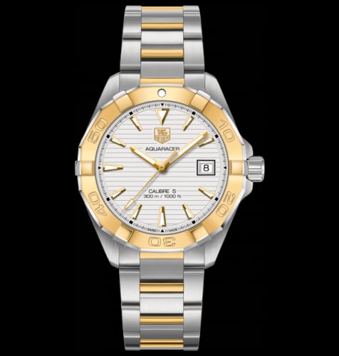 TAG Heuer Aquaracer 300M Calibre 5 40.5 Stainless Steel / Yellow Gold / Silver / Bracelet