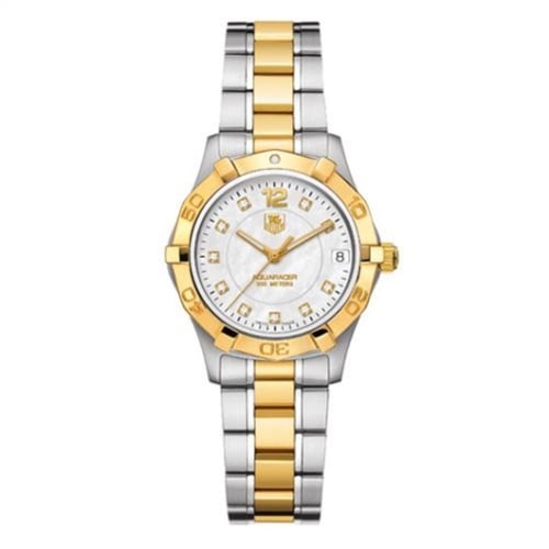 TAG Heuer Aquaracer 300M Quartz 32 Stainless Steel / Yellow Gold / MOP / Bracelet
