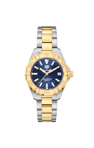 TAG Heuer Aquaracer 300M Quartz 32 Stainless Steel / Yellow Gold / Blue