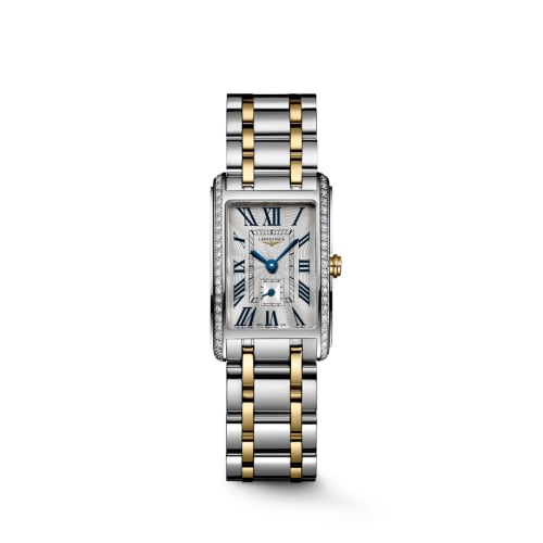 Longines DolceVita 20.5 Quartz Stainless Steel - Yellow Gold - Diamond / Silver - Roman / Bracelet