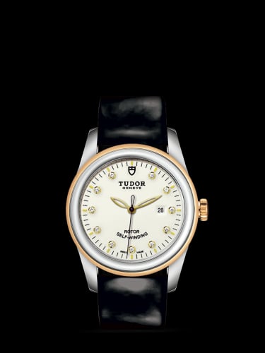 Tudor Glamour Date 31 Stainless Steel / Yellow Gold / Opaline-Diamond / Strap