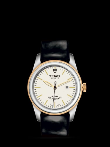 Tudor Glamour Date 31 Stainless Steel / Yellow Gold / Opaline / Strap