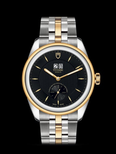 Tudor Glamour Double Date Stainless Steel / Yellow Gold / Black / Bracelet