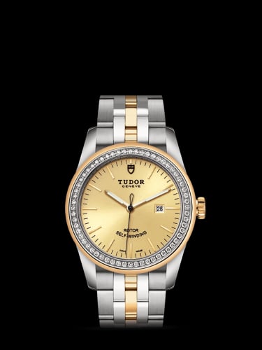 Tudor Glamour Date 31 Stainless Steel / Yellow Gold / Diamond / Champagne / Bracelet