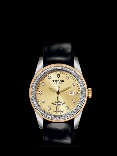 Tudor Glamour Date 31 Stainless Steel / Yellow Gold / Diamond / Champagne-Diamond / Strap