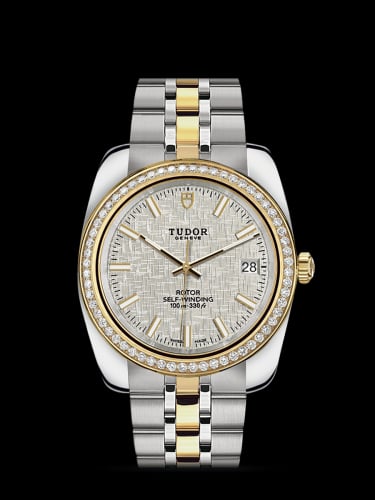 Tudor Classic 38 Stainless Steel / Yellow Gold / Diamond / Silver / Bracelet