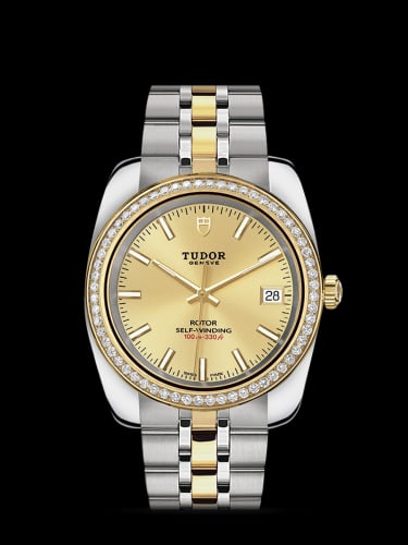 Tudor Classic 38 Stainless Steel / Yellow Gold / Diamond / Champagne / Bracelet