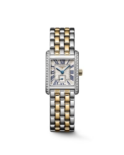 Longines Mini DolceVita 21.5 Quartz Stainless Steel - Yellow Gold - Diamond / Silver / Bracelet