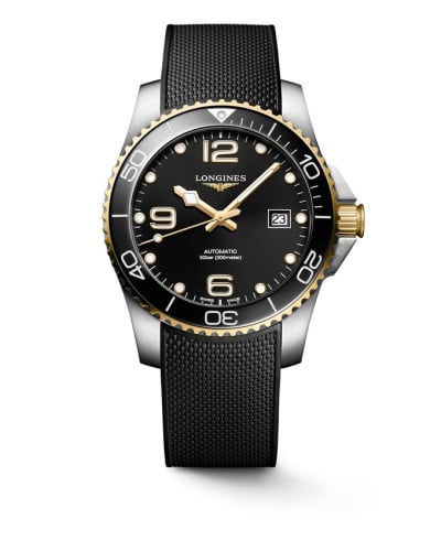 Longines HydroConquest 41 Automatic Stainless Steel - Yellow Gold / Black / Rubber