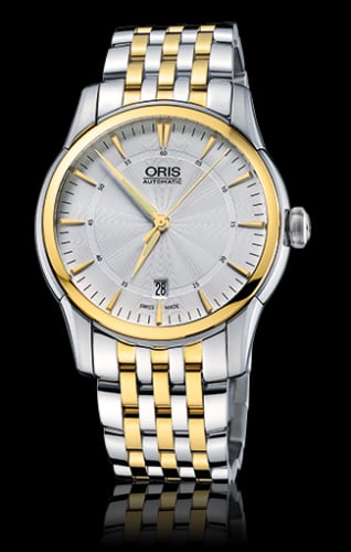 Oris Artelier Date 40 Stainless Steel - Yellow Gold / Silver / Bracelet