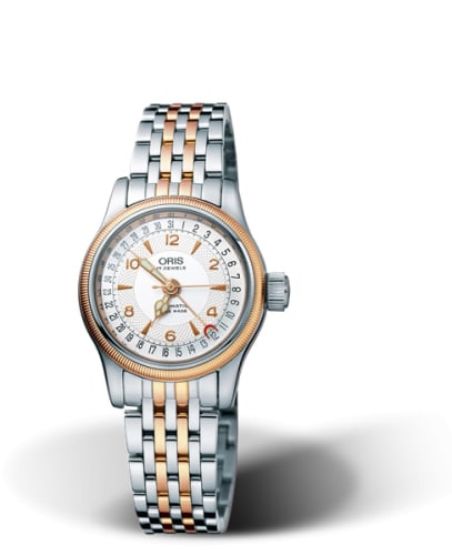 Oris Big Crown Pointer Date 28.5 Stainless Steel - Rose Gold / Silver / Bracelet