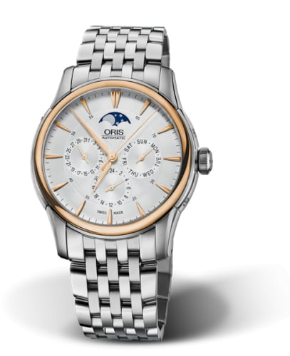 Oris Artelier Complication 40.5 Stainless Steel - Rose Gold / Silver / Bracelet