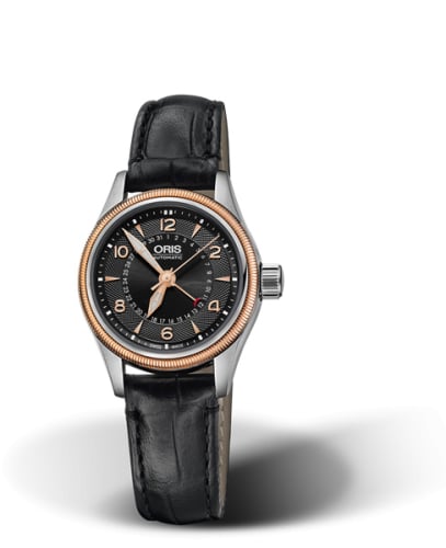 Oris Big Crown Pointer Date 29 Stainless Steel - Rose Gold / Black