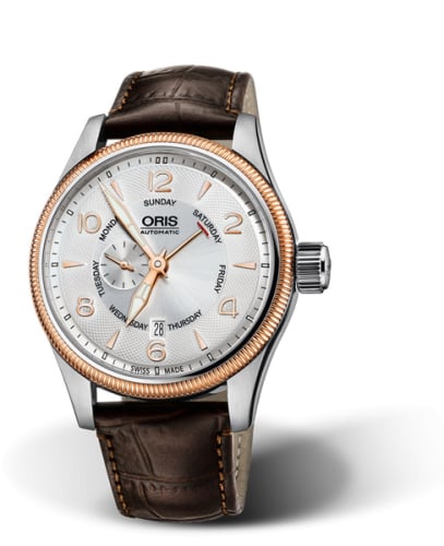 Oris Big Crown Small Second Pointer Day Stainless Steel - Rose Gold / Silver