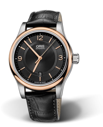 Oris Classic Date 42 Stainless Steel - Rose Gold / Black