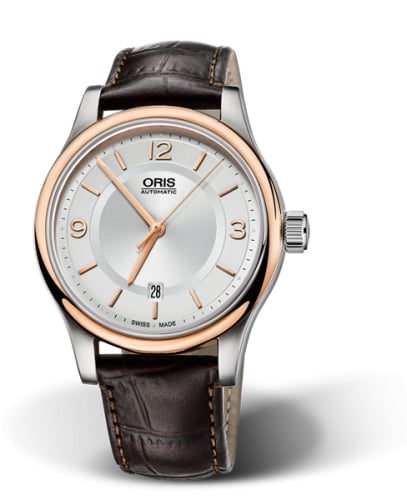 Oris Classic Date 42 Stainless Steel - Rose Gold / Silver