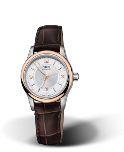 Oris Classic Date Lady 28.5 Stainless Steel - Rose Gold / Silver