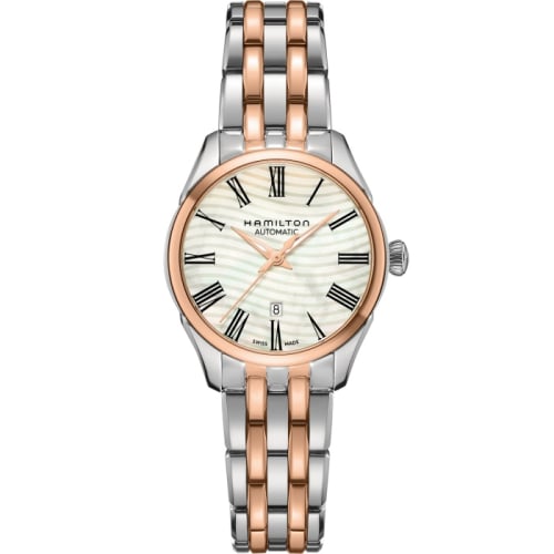 Hamilton Jazzmaster Lady Auto 30 Stainless Steel - Rose Gold / MOP / Bracelet