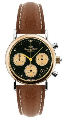 IWC Schaffhausen Portofino Lady Chronograph MecaQuartz Stainless Steel / Rose Gold / Black / Calf