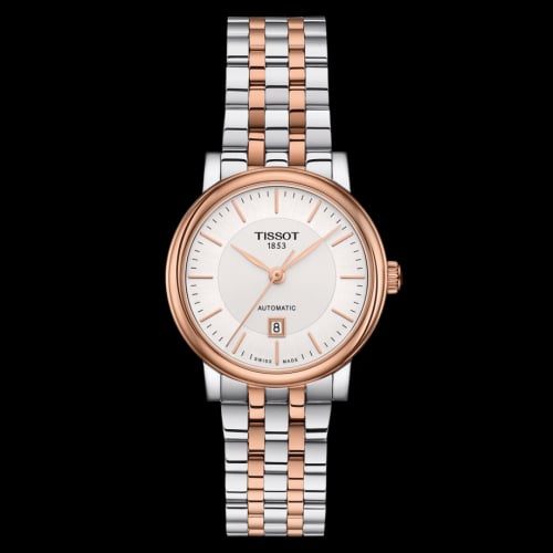 Tissot Carson Premium Automatic 30 Stainless Steel / Rose Gold PVD / Silver / Bracelet
