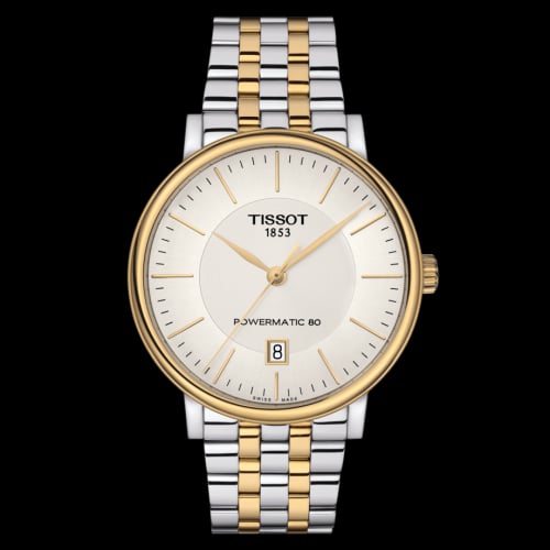 Tissot Carson Premium Powermatic 80 Stainless Steel - Yellow Gold / Silver / Bracelet