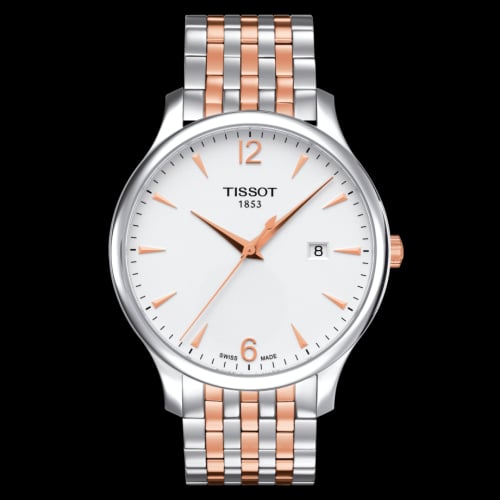 Tissot Tradition Stainless Steel - Rose Gold / Silver