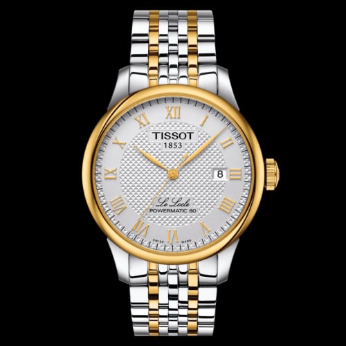 Tissot Le Locle Powermatic 80 39.3 Stainless Steel - Yellow Gold / Silver / Bracelet