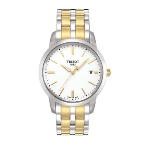 Tissot Dream Quartz 38 Stainless Steel / Yellow Gold PVD / White / Bracelet