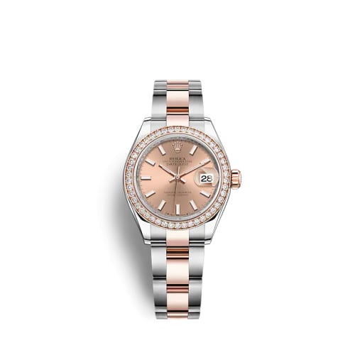 Rolex Lady-Datejust 28 Stainless Steel / Rose Gold / Diamond / Rose / Oyster