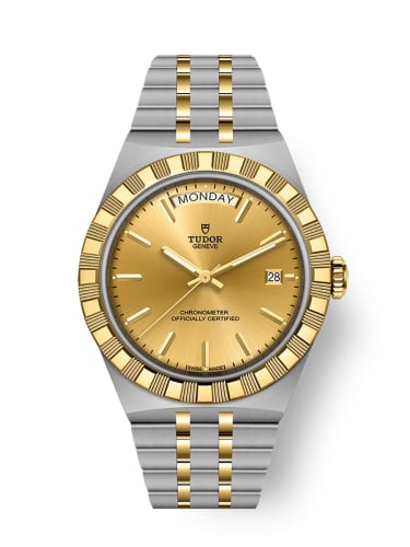 Tudor Royal Day-Date 40 Stainless Steel - Yellow Gold / Champagne