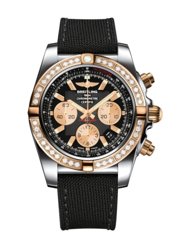 Breitling Chronomat 44 Stainless Steel / Rose Gold / Diamond / Onyx Black / Military