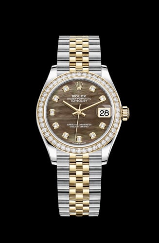 Rolex Datejust 31 Stainless Steel / Yellow Gold / Diamond / Black MOP / Jubilee