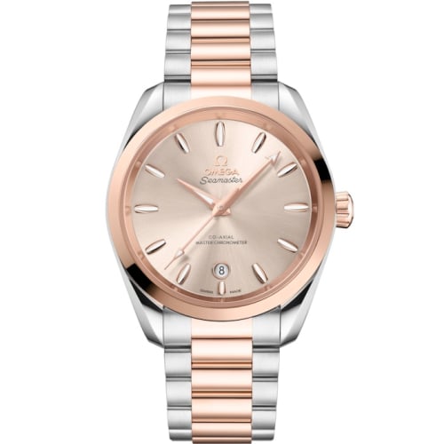 Omega Seamaster Aqua Terra 150M Shades Master Chronometer 38 Stainless Steel - Sedna Gold / Linen / Bracelet