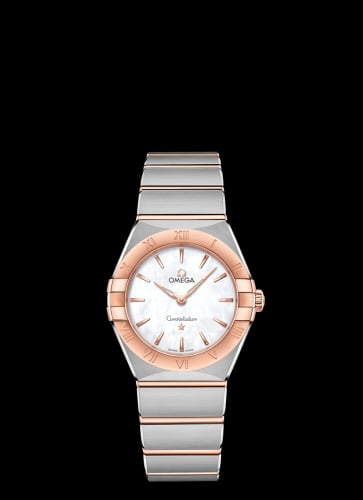 Omega Constellation Manhattan 28 Quartz Stainless Steel / Sedna Gold / MOP