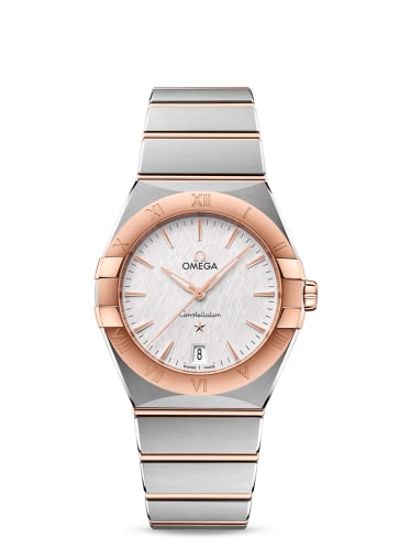Omega Constellation Quartz 36 Stainless Steel / Sedna Gold / Silver / Bracelet