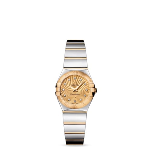 Omega Constellation Quartz 24 Polished Stainless Steel / Yellow Gold / Champagne Supernova