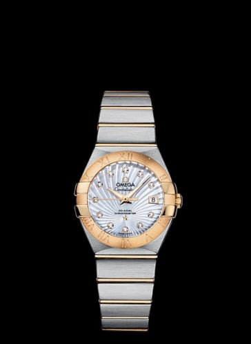 Omega Constellation Co-Axial 27 Brushed Stainless Steel / Yellow Gold / MOP Supernova