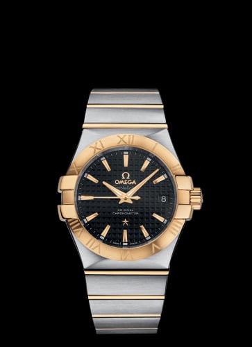 Omega Constellation Co-Axial 35 Stainless Steel / Yellow Gold / Black