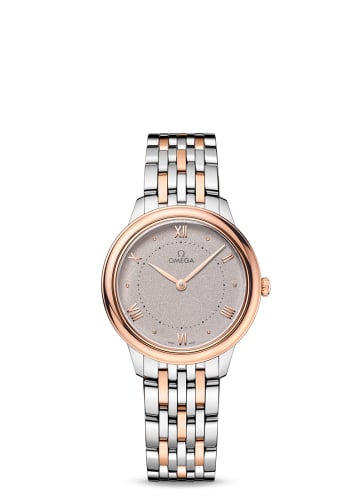 Omega De Ville Quartz 30 Stainless Steel - Sedna Gold / Grey / BRacelet