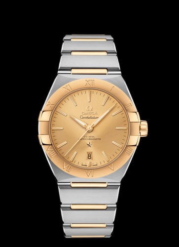 Omega Constellation Master Chronometer 39 Stainless Steel / Yellow Gold / Champagne / Bracelet