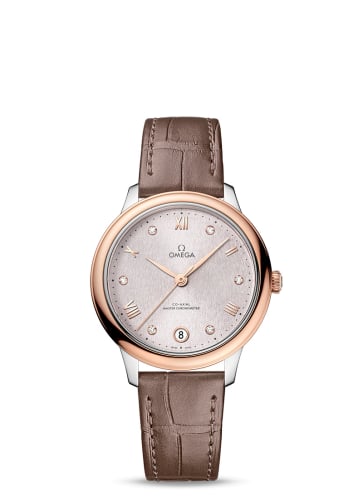 Omega De Ville Master Chronometer 34 Stainless Steel - Sedna Gold / Rose - Diamond