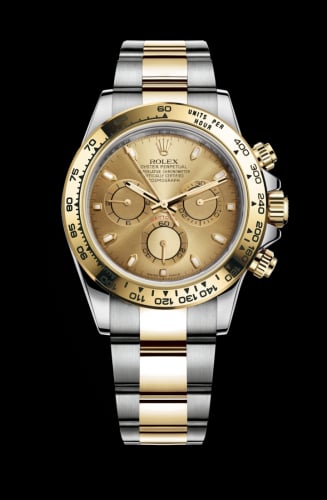 Rolex Cosmograph Daytona Stainless Steel / Yellow Gold / Champagne