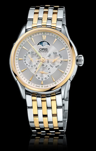 Oris Artelier Complication 40 Stainless Steel - Yellow Gold / Silver / Bracelet