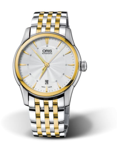 Oris Artelier Date 40 Stainless Steel - Yellow Gold / Silver / Bracelet