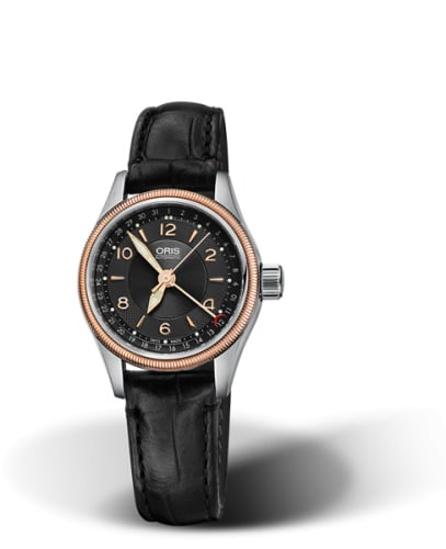 Oris Big Crown Pointer Date 29 Stainless Steel - Rose Gold / Black