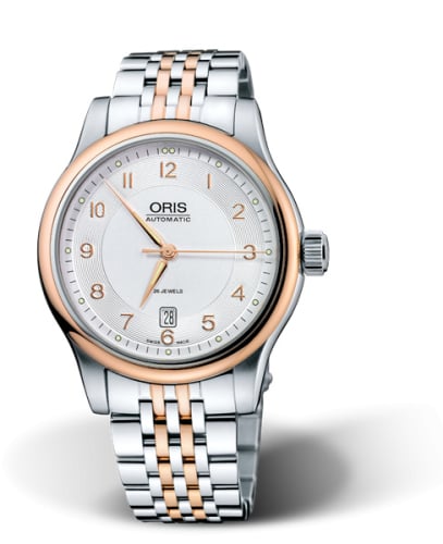Oris Classic Date 42 Stainless Steel - Rose Gold / Silver / Bracelet