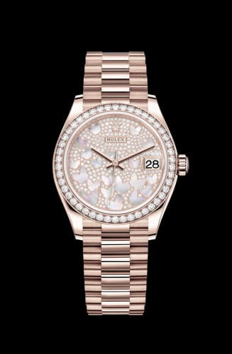Rolex Datejust 31 Rose Gold / Diamond / Butterfly / President